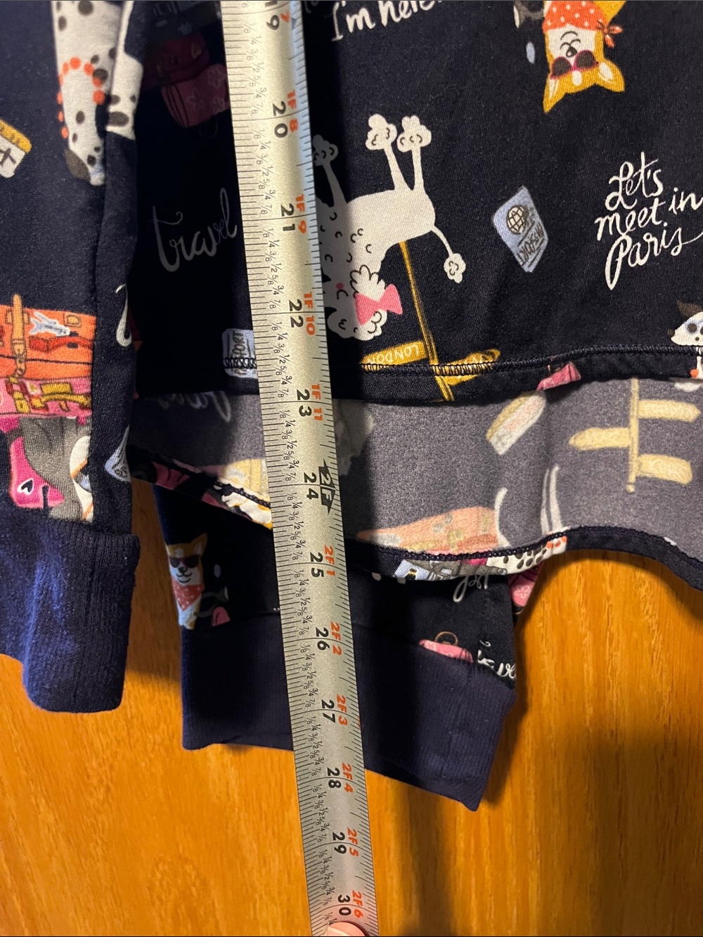 Cuddl Duds Navy Travel & Animals Print Women's Pajama Set - Picture 5 of 15